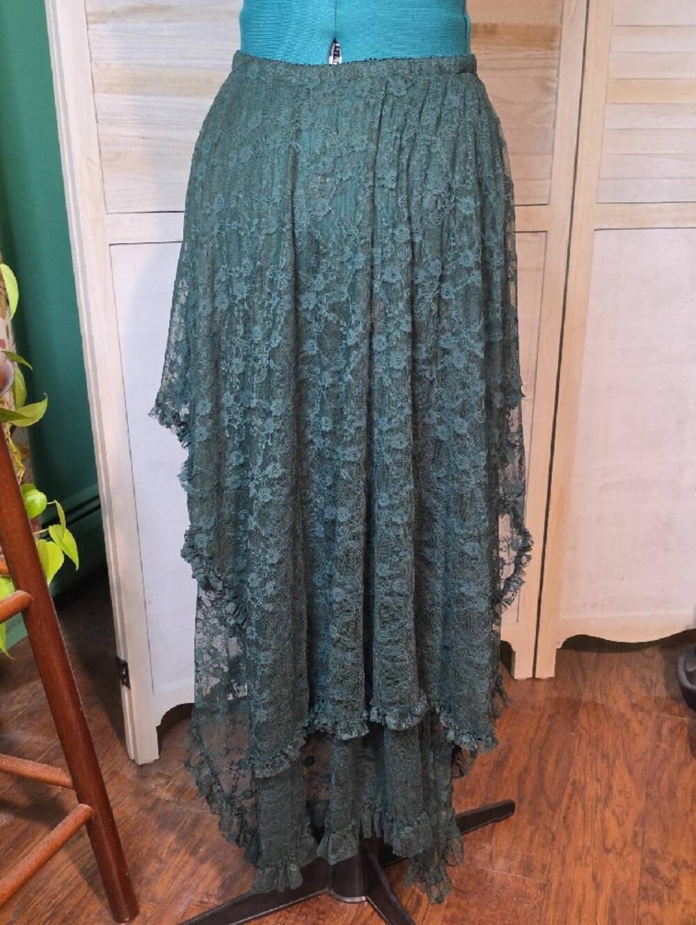 Intimately Free People French Courtship Half Slip Evergreen Large - Picture 6 of 6